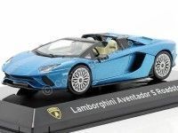 Cochesdemetal.es 2017 Lamborghini Aventador S Roadster "SuperCars" Azul 1:43 Editorial Salvat SC15