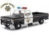 Cochesdemetal.es 1975 Ford F-100 California Highway Patrol Negro-Blanco 1:18 Greenlight 13550