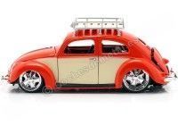 Cochesdemetal.es 1951 Volkswagen Beetle Escarabajo Custom Rojo-beige 1:18 Maisto Design 32614