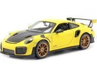 Cochesdemetal.es 2018 Porsche 911 (991 II) GT2 RS Amarillo 1:24 Maisto 31523