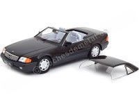 Cochesdemetal.es 1993 Mercedes-Benz 500 SL Convertible (R129) Black Metallic 1:18 KK-Scale KKDC180371