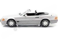 Cochesdemetal.es 1993 Mercedes-Benz 500 SL Convertible (R129) Silver 1:18 KK-Scale KKDC180372