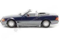 Cochesdemetal.es 1993 Mercedes-Benz 500 SL Convertible (R129) Blue Metallic 1:18 KK-Scale KKDC180373