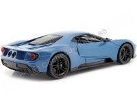 Cochesdemetal.es 2017 Ford GT Azul Metalizado 1:24 Welly 24082