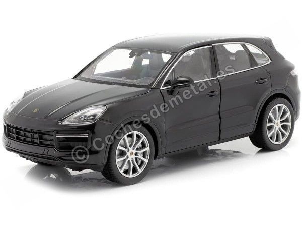 Cochesdemetal.es 2018 Porsche Cayenne Turbo Negro 1:24 Welly 24092