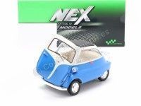 1954 BMW Isetta 250 Azul/Blanco 1:18 Welly 24096 Cochesdemetal.es