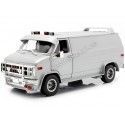 Cochesdemetal.es 1983 Furgoneta GMC Vandura Cargo Van Gris Plata 1:18 Greenlight 13568