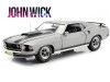Cochesdemetal.es 1969 Ford Mustang Boss 429 "John Wick" Grey/Black 1:18 Highway-61 18016