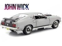 Cochesdemetal.es 1969 Ford Mustang Boss 429 "John Wick" Grey/Black 1:18 Highway-61 18016