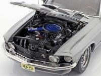 Cochesdemetal.es 1969 Ford Mustang Boss 429 "John Wick" Grey/Black 1:18 Highway-61 18016