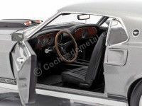 Cochesdemetal.es 1969 Ford Mustang Boss 429 "John Wick" Grey/Black 1:18 Highway-61 18016