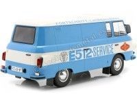 Cochesdemetal.es 1970 Barkas B 1000 Box Wagon "Fortschritt-Service" Blanco/Azul 1:18 MC Group 18211