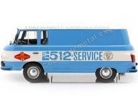 Cochesdemetal.es 1970 Barkas B 1000 Box Wagon "Fortschritt-Service" Blanco/Azul 1:18 MC Group 18211