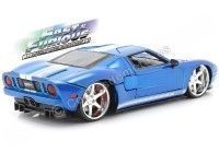 Cochesdemetal.es 2005 Ford GT "Fast & Furious" Blue 1:24 Jada Toys 97177 253203013