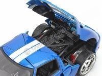 Cochesdemetal.es 2005 Ford GT "Fast & Furious" Blue 1:24 Jada Toys 97177 253203013