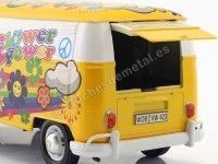 Cochesdemetal.es 1967 Volkswagen Type 2 T1 Delivery Van "Flower Power" 1:24 Motor Max 79575