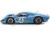 Cochesdemetal.es 1967 Ford GT40 Mark IV Nº4 Hulme/Ruby 24h LeMans Azul 1:18 Shelby Collectibles 426