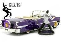 Cochesdemetal.es 1956 Cadillac Eldorado "Elvis Presley" Violeta 1:24 Jada Toys 30985 253255011