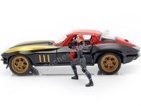 Cochesdemetal.es 1966 Chevrolet Corvette + Figura Black Widow 1:24 Jada Toys 31749 253225014