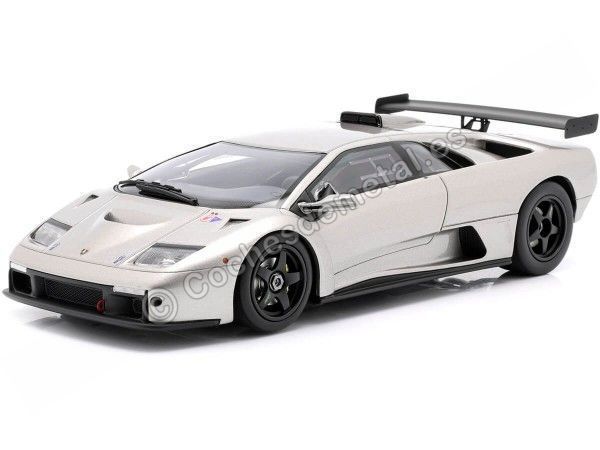 Cochesdemetal.es 1999 Lamborghini Diablo GTR Gris/Plata 1:18 Kyosho Samurai KSR18509S