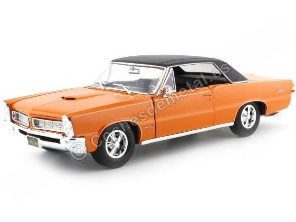 Cochesdemetal.es 1965 Pontiac GTO Hurs Edition Naranja 1:18 Maisto 31885