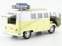 Cochesdemetal.es 1962 Volkswagen Microbus Combi Type 2 T1 Camping Version 1:18 Lucky Diecast 92328