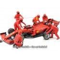 Cochesdemetal.es Set 7 Mecánicos de Boxes Fórmula 1 Equipo Ferrari 1:18 American Diorama 76550