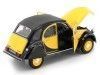 Cochesdemetal.es 1982 Citroen 2CV 6 Charleston Amarillo/Negro 1:24 Welly 24009