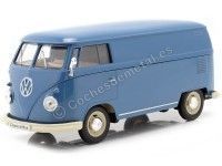 Cochesdemetal.es 1963 Volkswagen T1 Panel Van Azul 1:24 Welly 22095