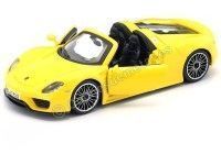 Cochesdemetal.es 2014 Porsche 918 Spyder Amarillo 1:24 Bburago 21076