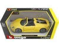 Cochesdemetal.es 2014 Porsche 918 Spyder Amarillo 1:24 Bburago 21076