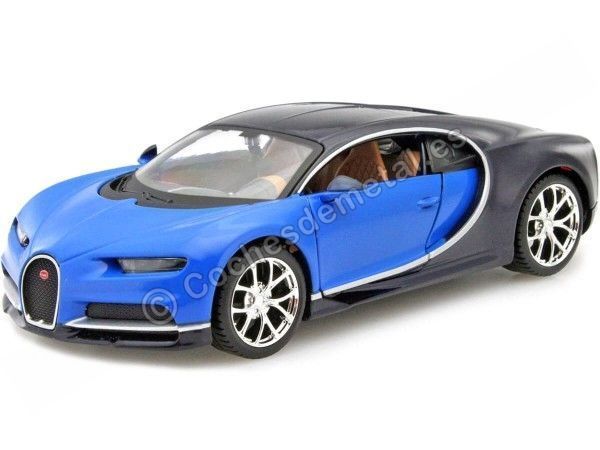 Cochesdemetal.es 2016 Bugatti Chiron Azul-Azul 1:24 Maisto 31514