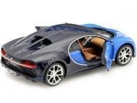 Cochesdemetal.es 2016 Bugatti Chiron Azul-Azul 1:24 Maisto 31514