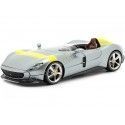 Cochesdemetal.es 2019 Ferrari Monza SP1 Barchetta Monoposto Gris Plata 1:24 Bburago 18-26027