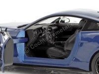 Cochesdemetal.es 2018 Ford Mustang GT 5.0 Cupe Azul Metalizado 1:24 Motor MAX 79352