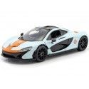 Cochesdemetal.es 2015 McLaren P1 "Gulf Edition" Blue/Orange 1:24 Motor MAX 79642