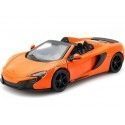 Cochesdemetal.es 2014 McLaren 650S Spyder Metallic Orange 1:24 Motor MAX 79326