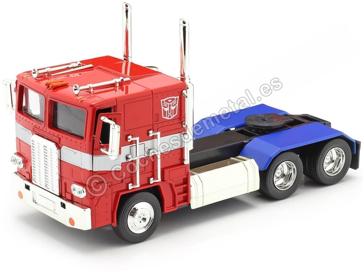 Cochesdemetal.es 1984 Autobot G1 Optimus Prime Transformers Rojo-Azul 1:24 Jada Toys 99524/253115005
