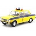 Cochesdemetal.es 1976 Lada 2106 (Seat 124) Policia URSS Amarillo/Azul 1:18 Triple-9 1800246