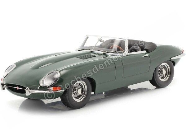 Cochesdemetal.es 1961 Jaguar E-Type Cabriolet Open Top Series 1 LHD Verde Ingles 1:18 KK-Scale KKDC180481