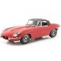 Cochesdemetal.es 1961 Jaguar E-Type Cabriolet Closed Top Series 1 LHD Rojo 1:18 KK-Scale KKDC180484