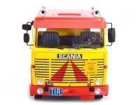 Cochesdemetal.es 1976 Camion Scania LBT 141 Tres Ejes Amarillo/Rojo 1:18 Road Kings 180015