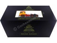 Cochesdemetal.es 1976 Camion Scania LBT 141 Tres Ejes Amarillo/Rojo 1:18 Road Kings 180015