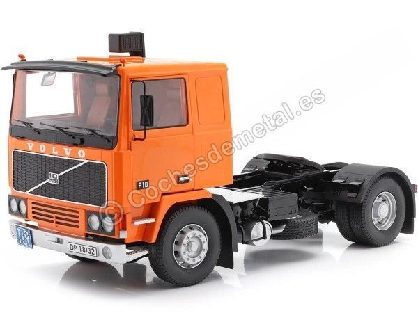 Cochesdemetal.es 1977 Camion Volvo F10 Naranja 1:18 Road Kings 180035