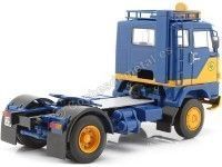 Cochesdemetal.es 1965 Camion Volvo F88 "ASG Transport" Azul/Amarillo 1:18 Road Kings 180061