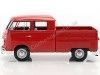 Cochesdemetal.es 1967 Volkswagen Type 2 T1 Cabina Doble Pickup Rojo 1:24 Motor Max 79343