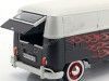 Cochesdemetal.es 1967 Volkswagen Type 2 T1 Delivery Van Negro/Blanco 1:24 Motor Max 79566