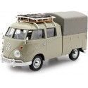 Cochesdemetal.es 1967 Volkswagen Type 2 T1 Cabina Doble Pickup Caqui 1:24 Motor Max 79553