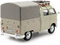 Cochesdemetal.es 1967 Volkswagen Type 2 T1 Cabina Doble Pickup Caqui 1:24 Motor Max 79553