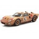 Cochesdemetal.es 1966 Ford GT40 Mark II Nº5 Bucknum/Hutcherson 24h LeMans Dorado Final de Carrera 1:18 Shelby Collectibles 430